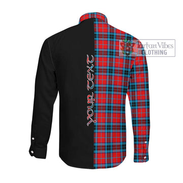MacTavish (McTavish) Tartan Long Sleeve Button Shirt with Family Crest and Half Of Me Style