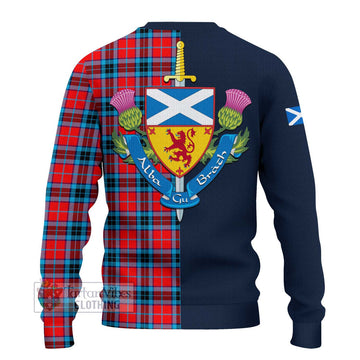 MacTavish (McTavish) Tartan Ugly Sweater Alba with Scottish Lion Royal Arm Half Style