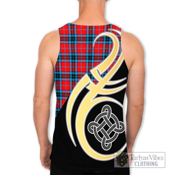 MacTavish (McTavish) Tartan Men's Tank Top with Family Crest and Celtic Symbol Style