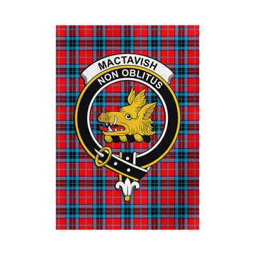 MacTavish (McTavish) Tartan Garden Flag with Family Crest