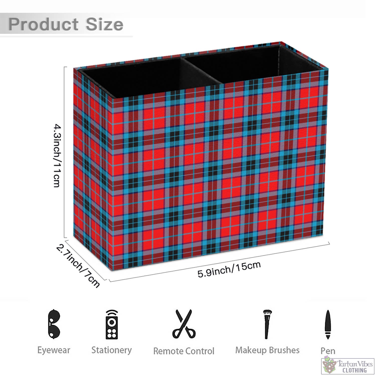 Tartan Vibes Clothing MacTavish Modern Tartan Pen Holder