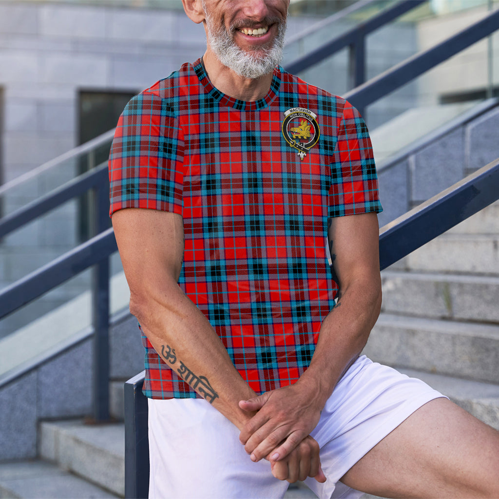 MacTavish (McTavish) Tartan T-Shirt with Family Crest - Tartan Vibes Clothing