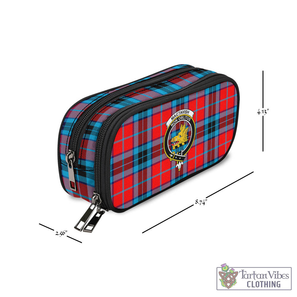 Tartan Vibes Clothing MacTavish Modern Tartan Pen and Pencil Case with Family Crest