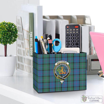 MacThomas (McThomas) Tartan Pen Holder with Family Crest One Size 5.9"(L)*2.7"(W)*4.3"(H) - Tartan Vibes Clothing