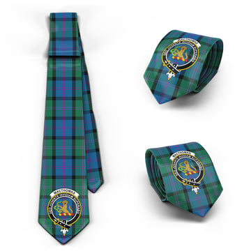 MacThomas Tartan Classic Necktie with Family Crest
