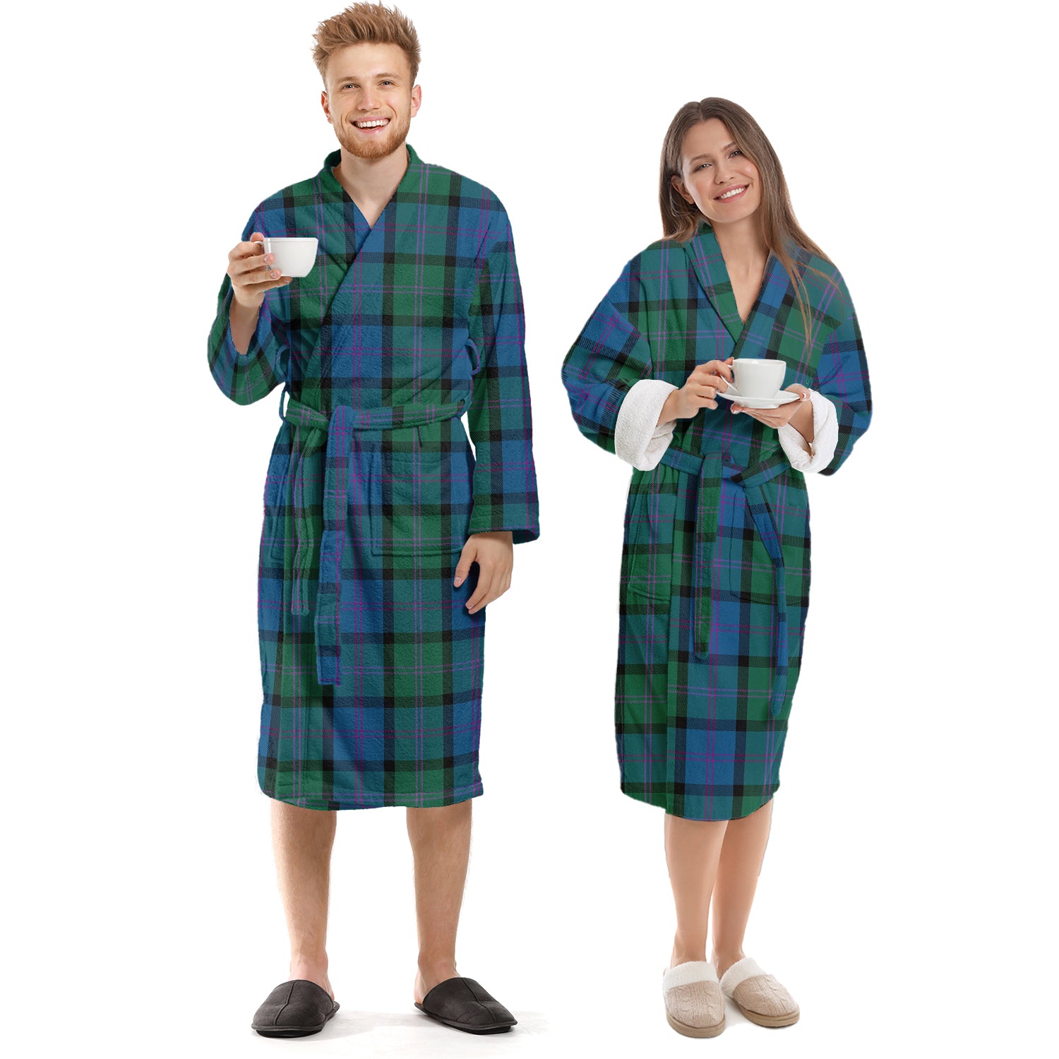 MacThomas (McThomas) Tartan Bathrobe Unisex S - Tartan Vibes Clothing