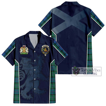 MacThomas (McThomas) Tartan Hawaiian Shirt with Family Crest and Lion Rampant Vibes Sport Style Kid - Tartan Vibes Clothing