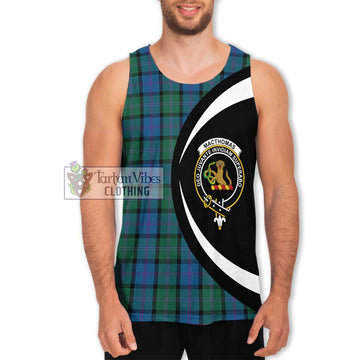 MacThomas (McThomas) Tartan Men's Tank Top with Family Crest Circle Style Men - Tartan Vibes Clothing