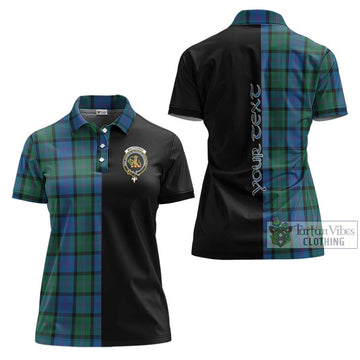 MacThomas (McThomas) Tartan Women's Polo Shirt with Family Crest and Half Of Me Style Women - Tartan Vibes Clothing