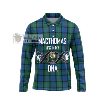MacThomas (McThomas) Tartan Long Sleeve Polo Shirt with Family Crest DNA In Me Style Unisex - Tartan Vibes Clothing