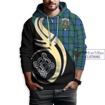 MacThomas (McThomas) Tartan Hoodie with Family Crest and Celtic Symbol Style Zip Hoodie - Tartan Vibes Clothing