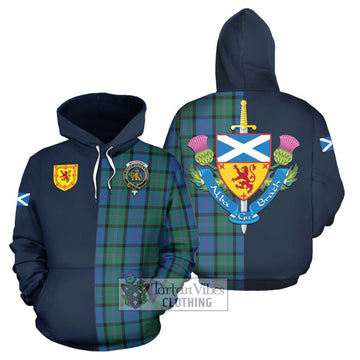 MacThomas (McThomas) Tartan Hoodie Alba with Scottish Lion Royal Arm Half Style Zip Hoodie - Tartan Vibes Clothing