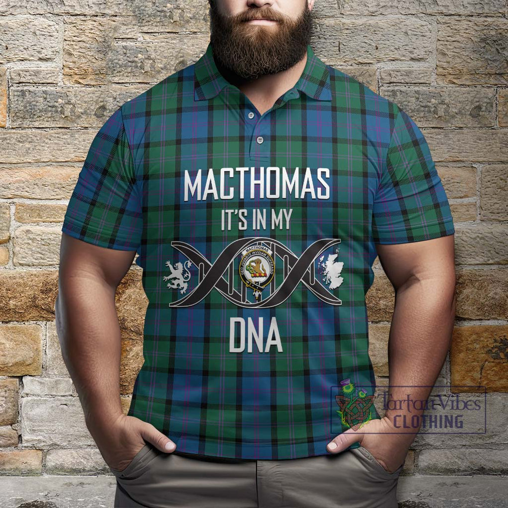 MacThomas (McThomas) Tartan Polo Shirt with Family Crest DNA In Me Style Kid - Tartan Vibes Clothing