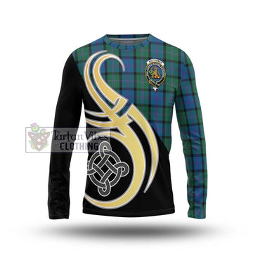 MacThomas (McThomas) Tartan Long Sleeve T-Shirt with Family Crest and Celtic Symbol Style Unisex - Tartan Vibes Clothing