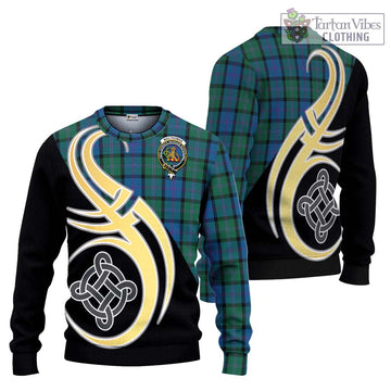 MacThomas (McThomas) Tartan Ugly Sweater with Family Crest and Celtic Symbol Style Unisex - Tartan Vibes Clothing