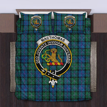 MacThomas (McThomas) Tartan Quilt Bed Set with Family Crest King - Tartan Vibes Clothing