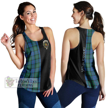 MacThomas (McThomas) Tartan Women's Racerback Tanks with Family Crest and Half Of Me Style 4XL - Tartan Vibes Clothing