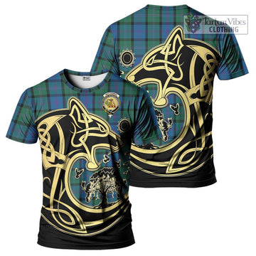 MacThomas (McThomas) Tartan T-Shirt with Family Crest Celtic Wolf Style Kid's Shirt - Tartan Vibes Clothing
