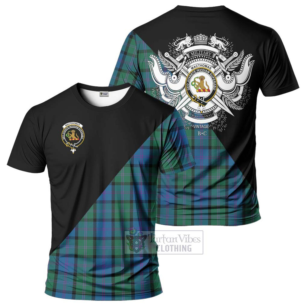 MacThomas (McThomas) Tartan T-Shirt with Family Crest and Military Logo Style Kid's Shirt - Tartan Vibes Clothing