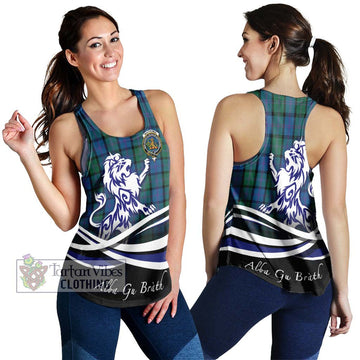 MacThomas (McThomas) Tartan Women's Racerback Tanks with Alba Gu Brath Regal Lion Emblem 4XL - Tartan Vibes Clothing