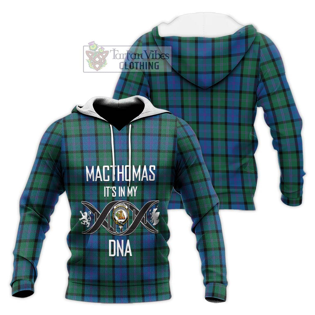 MacThomas (McThomas) Tartan Knitted Hoodie with Family Crest DNA In Me Style Unisex Knitted Pullover Hoodie - Tartan Vibes Clothing