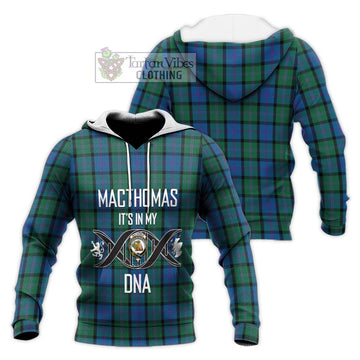 MacThomas (McThomas) Tartan Knitted Hoodie with Family Crest DNA In Me Style Unisex Knitted Pullover Hoodie - Tartan Vibes Clothing
