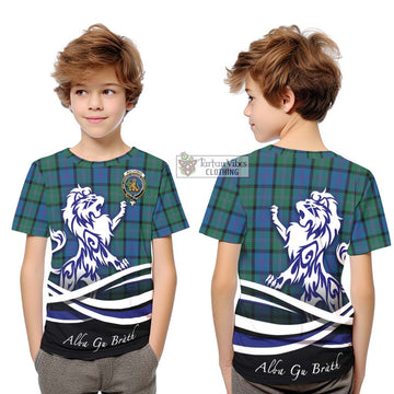 MacThomas (McThomas) Tartan Kid T-Shirt with Alba Gu Brath Regal Lion Emblem Youth XL Size14 - Tartan Vibes Clothing
