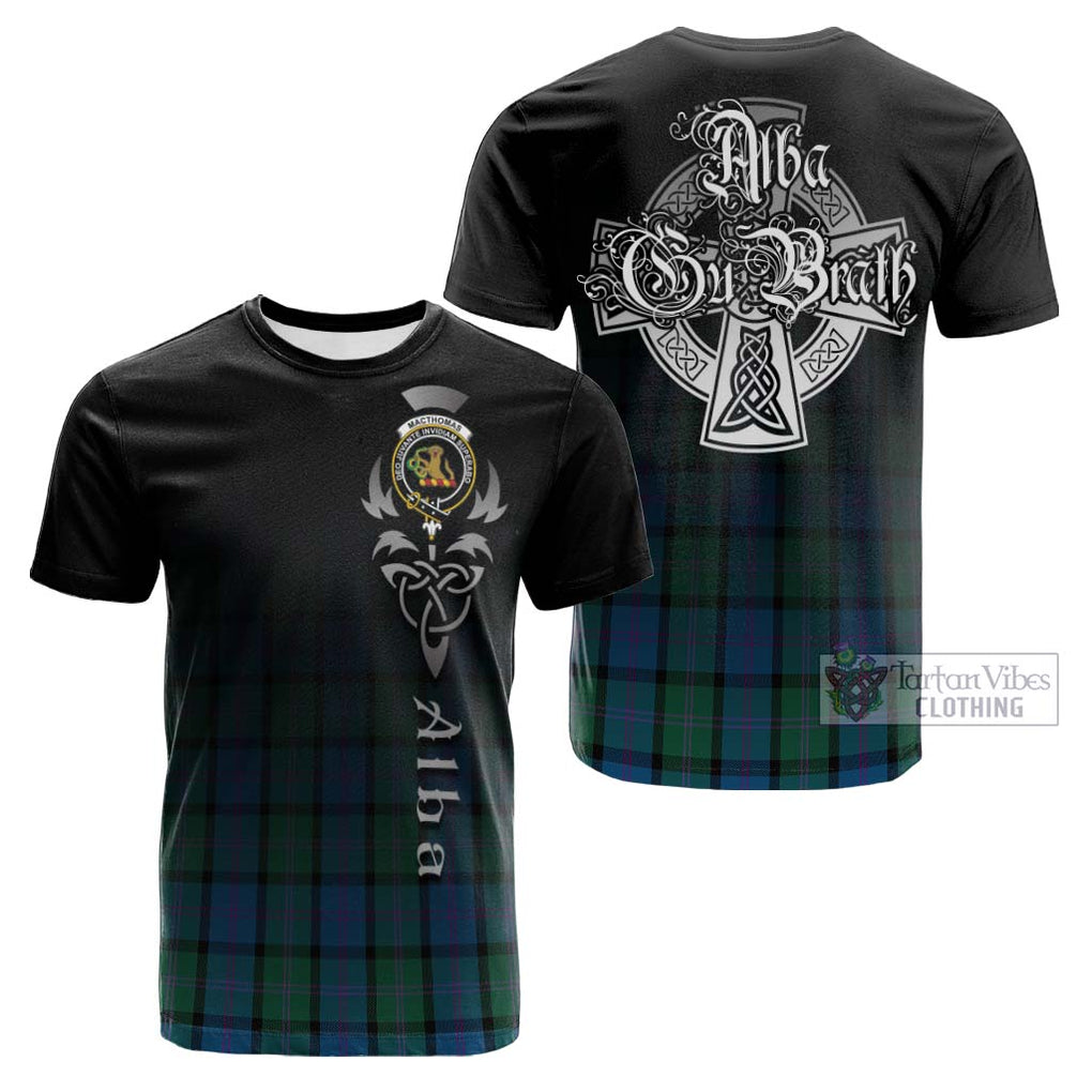 MacThomas (McThomas) Tartan Cotton T-shirt Featuring Alba Gu Brath Family Crest Celtic Inspired Kid's Shirt - Tartan Vibes Clothing