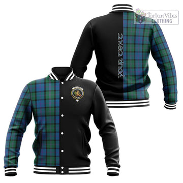 MacThomas (McThomas) Tartan Baseball Jacket with Family Crest and Half Of Me Style Unisex - Tartan Vibes Clothing