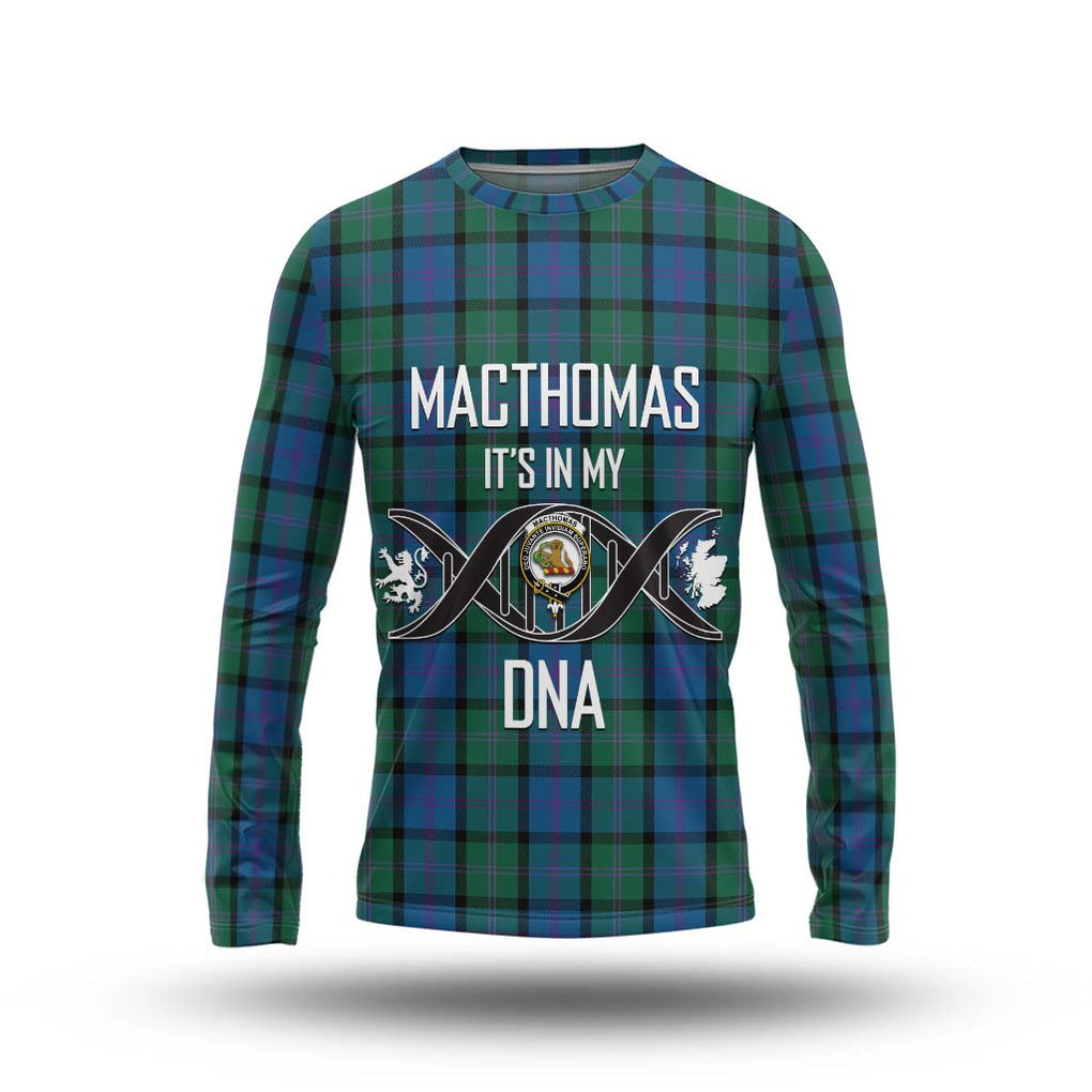 MacThomas (McThomas) Tartan Long Sleeve T-Shirt with Family Crest DNA In Me Style Unisex - Tartan Vibes Clothing