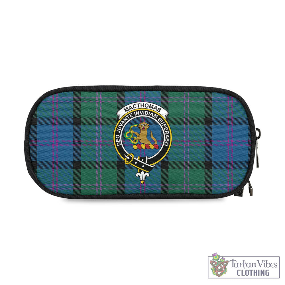 MacThomas (McThomas) Tartan Pen and Pencil Case with Family Crest One Size 4.13*8.74 inch - Tartan Vibes Clothing