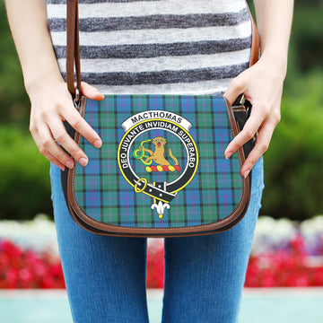 MacThomas (McThomas) Tartan Saddle Bag with Family Crest One Size 9.05*3.35*7.48 inch - Tartan Vibes Clothing