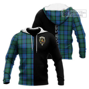 MacThomas (McThomas) Tartan Knitted Hoodie with Family Crest and Half Of Me Style Unisex Knitted Pullover Hoodie - Tartan Vibes Clothing