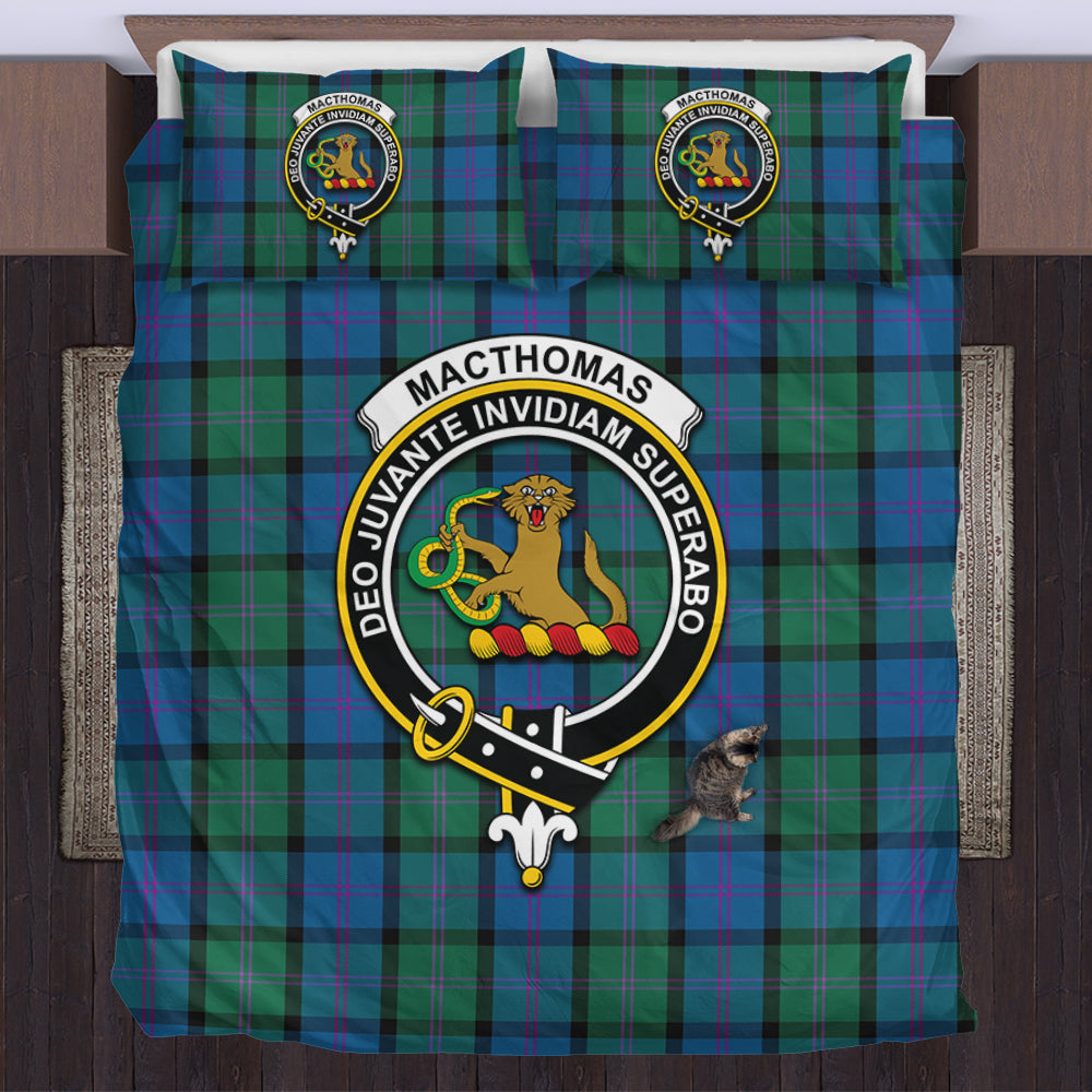 MacThomas (McThomas) Tartan Bedding Set with Family Crest US Bedding Set - Tartan Vibes Clothing