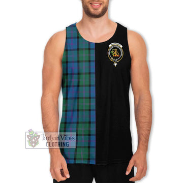 MacThomas (McThomas) Tartan Men's Tank Top with Family Crest and Half Of Me Style Men - Tartan Vibes Clothing