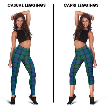MacThomas (McThomas) Tartan Womens Leggings Capri Leggings - Tartan Vibes Clothing