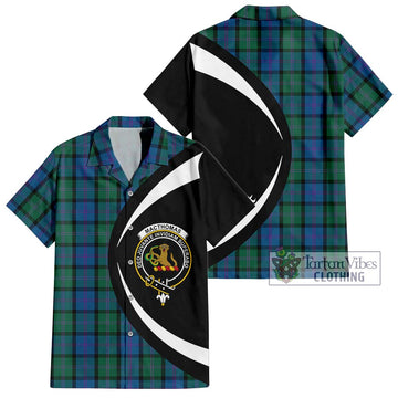 MacThomas (McThomas) Tartan Hawaiian Shirt with Family Crest Circle Style Kid - Tartan Vibes Clothing