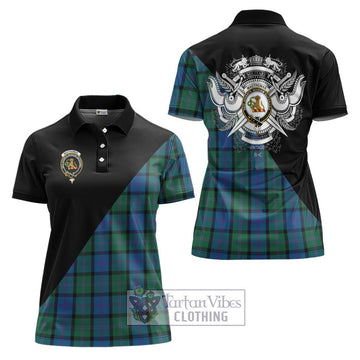 MacThomas (McThomas) Tartan Women's Polo Shirt with Family Crest and Military Logo Style Women - Tartan Vibes Clothing