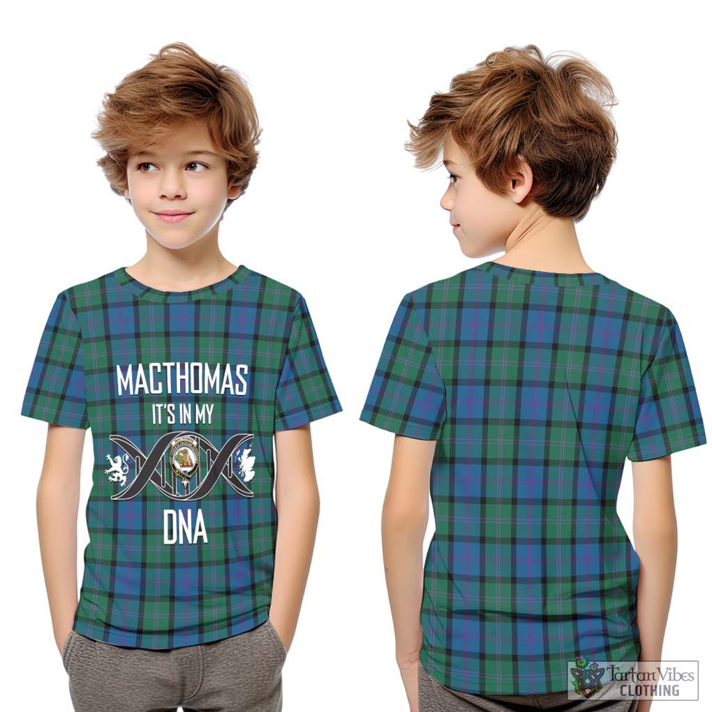 MacThomas (McThomas) Tartan Kid T-Shirt with Family Crest DNA In Me Style Youth XL Size14 - Tartan Vibes Clothing