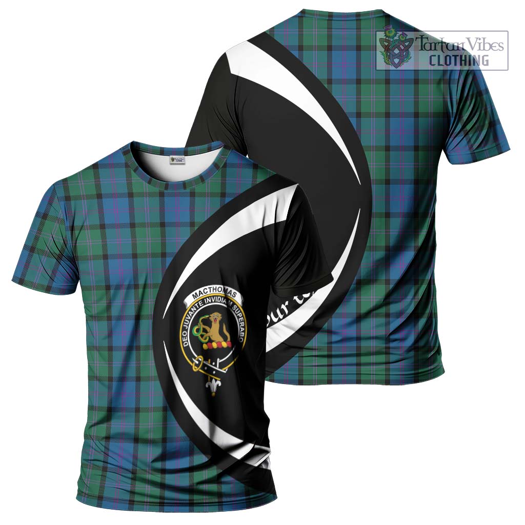 MacThomas (McThomas) Tartan T-Shirt with Family Crest Circle Style Kid's Shirt - Tartan Vibes Clothing