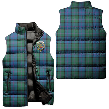MacThomas (McThomas) Tartan Sleeveless Puffer Jacket with Family Crest Unisex - Tartan Vibes Clothing