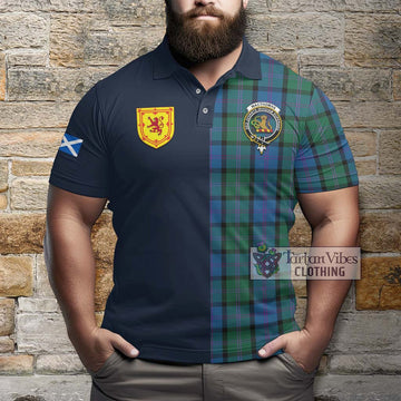 MacThomas (McThomas) Tartan Polo Shirt Alba with Scottish Lion Royal Arm Half Style - Tartan Vibes Clothing