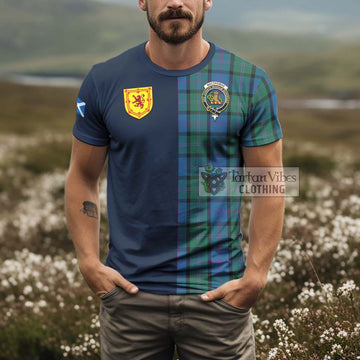 MacThomas (McThomas) Tartan T-Shirt Alba with Scottish Lion Royal Arm Half Style - Tartan Vibes Clothing