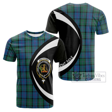 MacThomas (McThomas) Tartan Cotton T-shirt with Family Crest Circle Style Kid's Shirt - Tartan Vibes Clothing