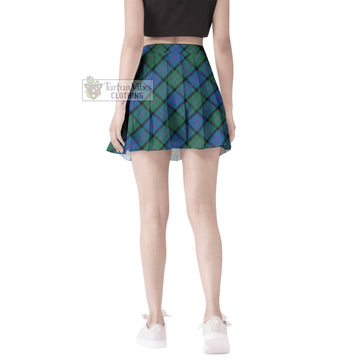 MacThomas (McThomas) Tartan Women's Plated Mini Skirt Cross Style - Tartan Vibes Clothing