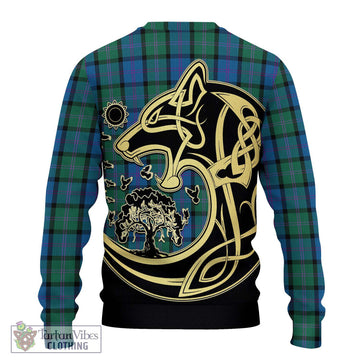 MacThomas (McThomas) Tartan Ugly Sweater with Family Crest Celtic Wolf Style - Tartan Vibes Clothing