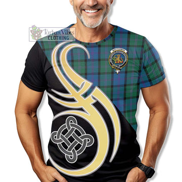 MacThomas (McThomas) Tartan T-Shirt with Family Crest and Celtic Symbol Style - Tartan Vibes Clothing