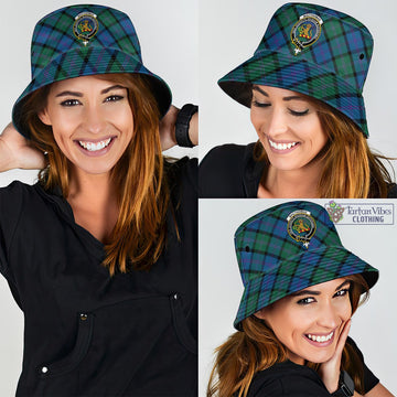 MacThomas (McThomas) Tartan Bucket Hat with Family Crest - Tartan Vibes Clothing