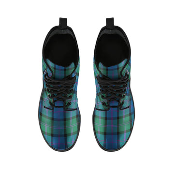 MacThomas (McThomas) Tartan Leather Boots - Tartan Vibes Clothing