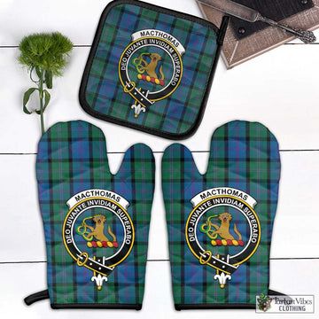 MacThomas (McThomas) Tartan Combo Oven Mitt & Pot-Holder with Family Crest - Tartan Vibes Clothing